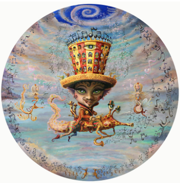 Kamiel Proost, Painting, Magic Mushroom Meditation, 2014