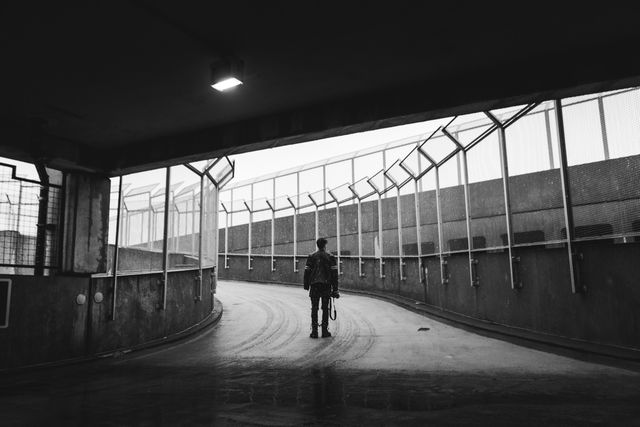 Luna De Jong, Hasselblad - Gelatin Silver Print, Parking , 2017